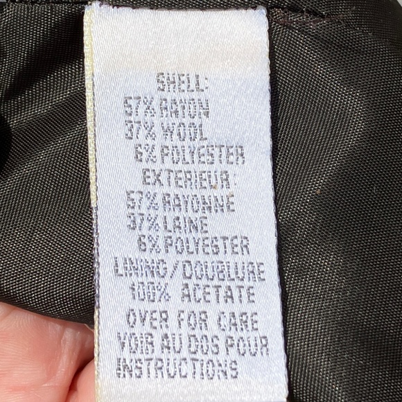 Sleeveless Gold Checked Brown Dress 6 Petite - Picture 5 of 8